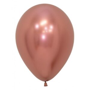12 inch Reflex 968 Rose Gold Latex Balloons (10 st)