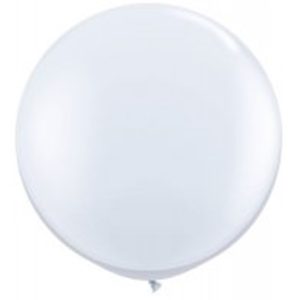 24" tafel ballon Fashion White