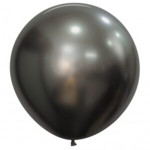 24" tafel ballon SILK MIDNIGHT GREY