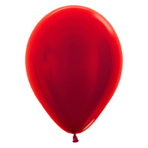 12" METALLIC 515 RED Latex Balloons (10 st)