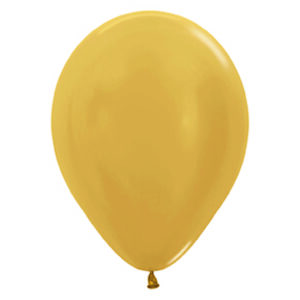 12" METALLIC 570 GOLD Latex Balloons (10 st)