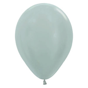12" PEARL 481 SILVER Latex Balloons (10 st)