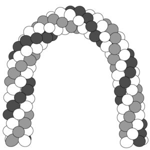 .Standaard Ballonnen Boog ballon doorloop